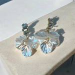 Load image into Gallery viewer, Lustrous Lily All-White Earrings
